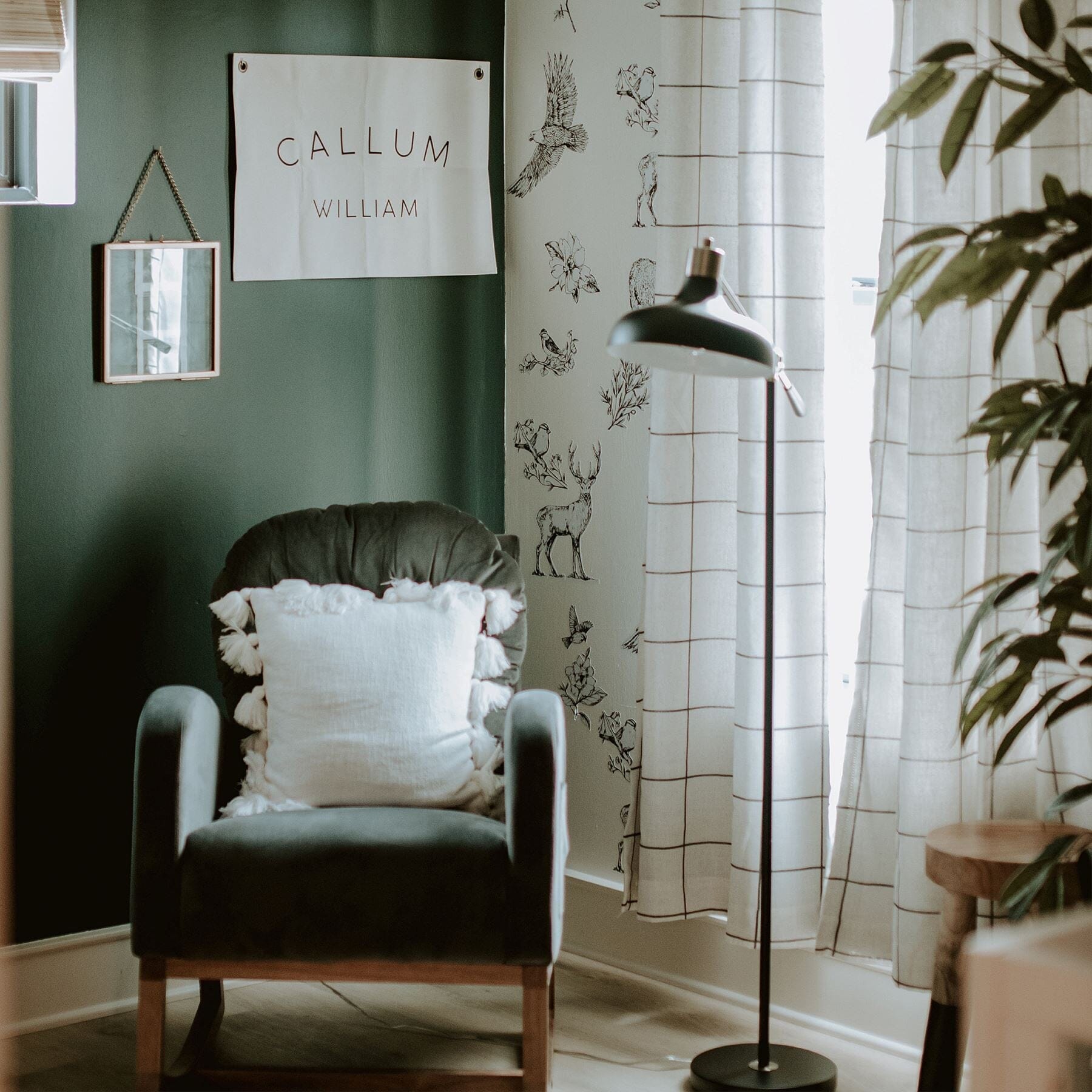 A Woodland Wonder: A Tour of Baby Boy Nursery with Woodland Animal Removable Wall Decals