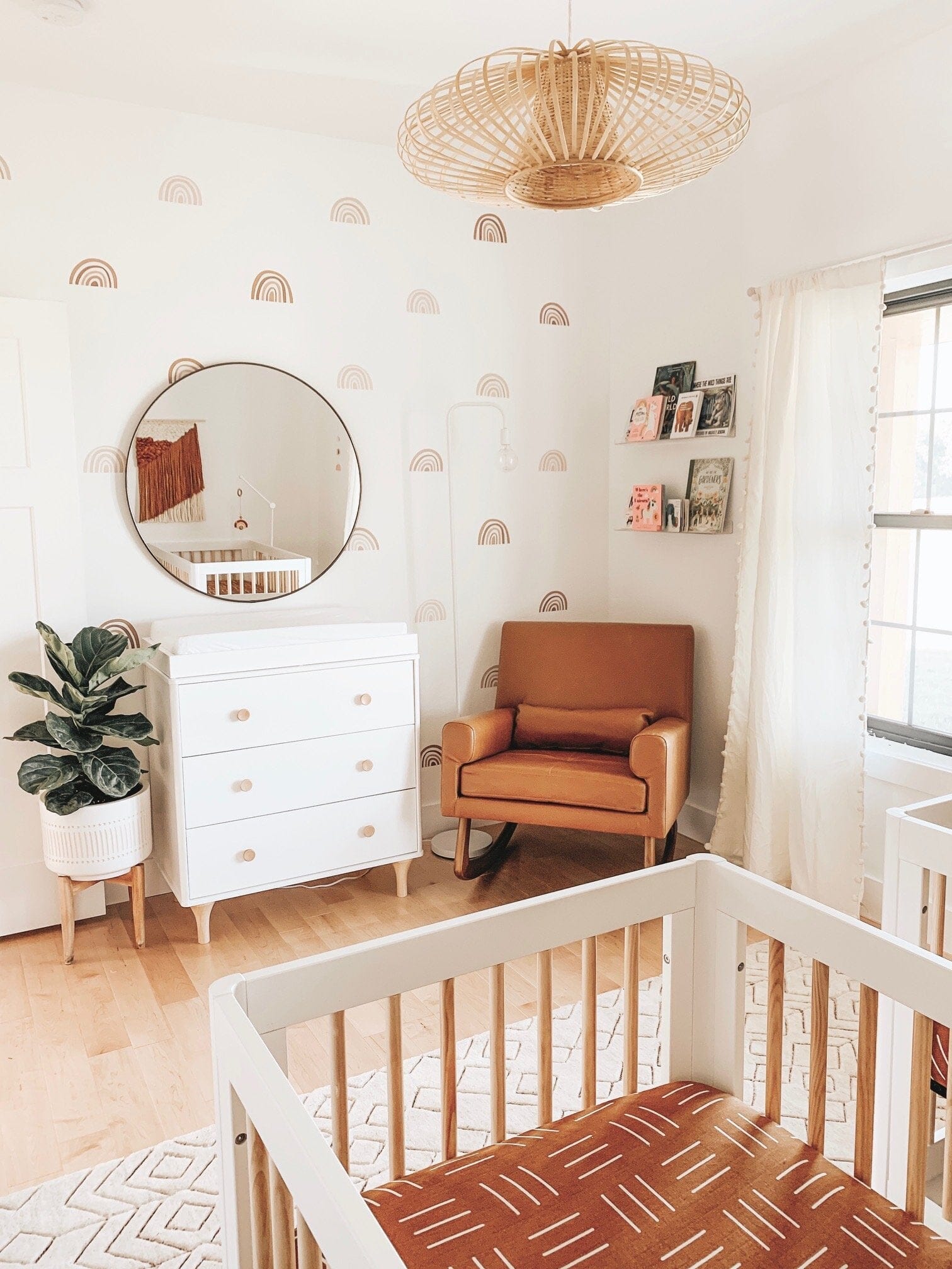 Bohemian Rainbow Wall Decals for a Warm and Whimsical Nursery