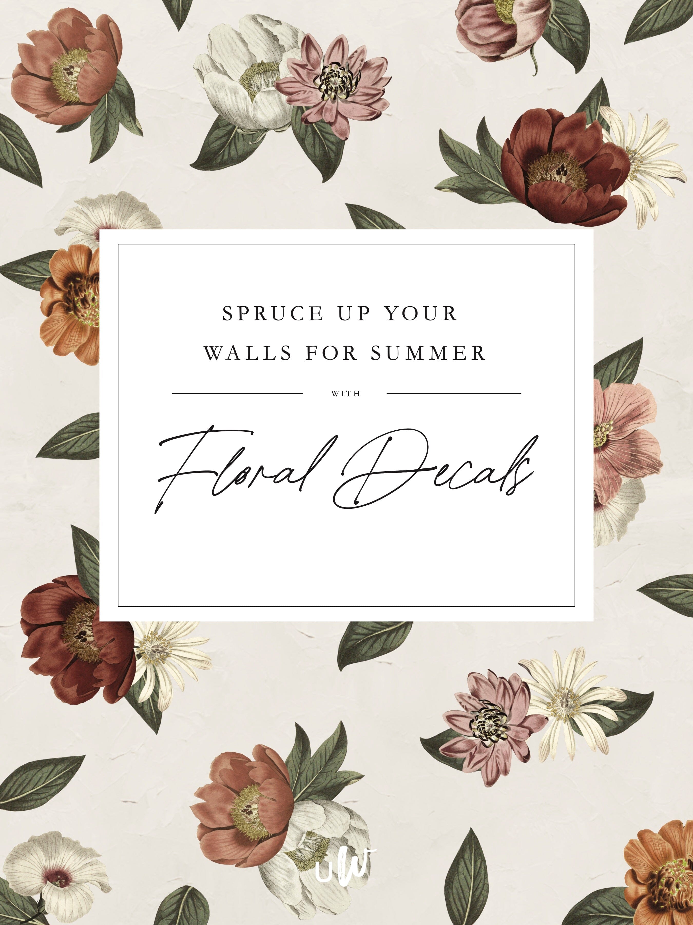 Spruce Your Walls with Vinyl Flower Decals
