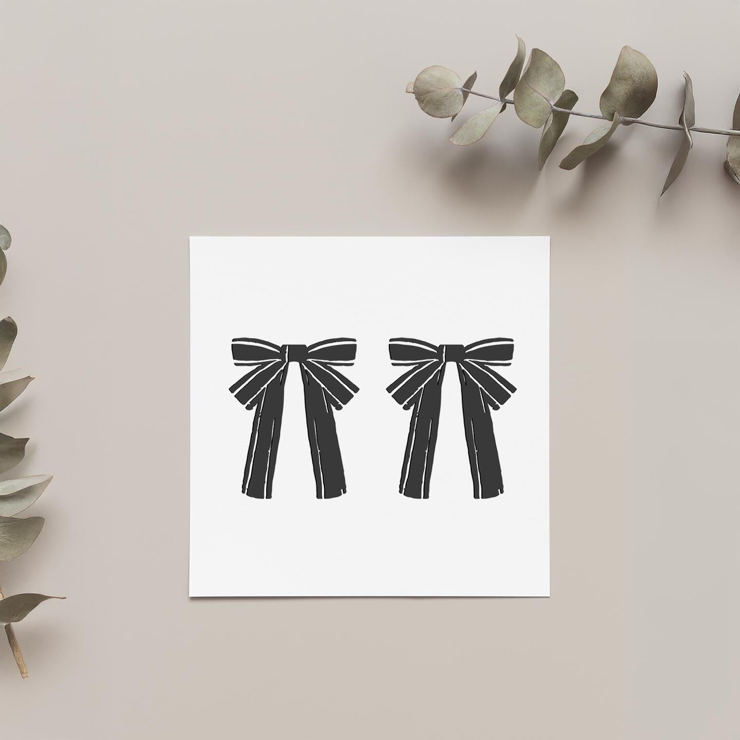 Bow Wall Decals Decals Urbanwalls Standard Wall Sample Black