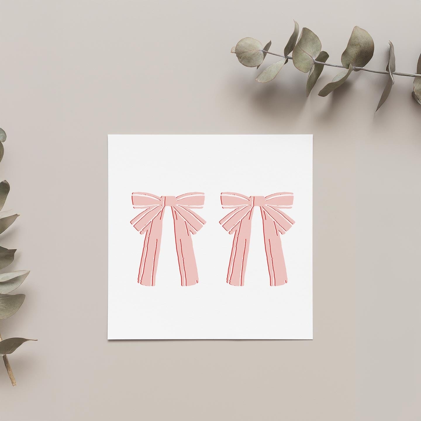 Bow Wall Decals Decals Urbanwalls Standard Wall Sample Pink