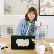 Chantilly Blossoms Laptop Decal Decals Urbanwalls Beige