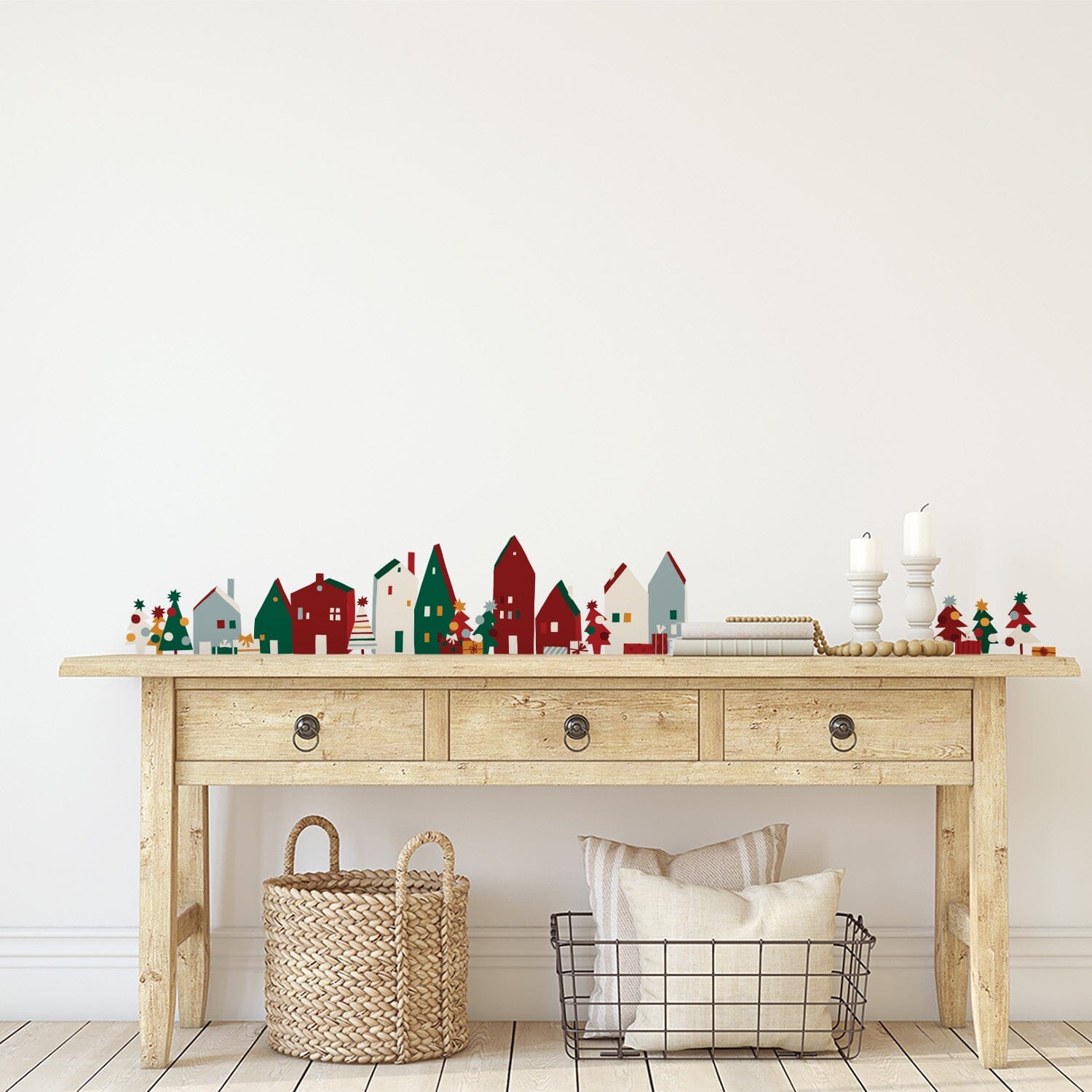 Christmas Village Wall Decals Decals Urbanwalls Traditional Christmas