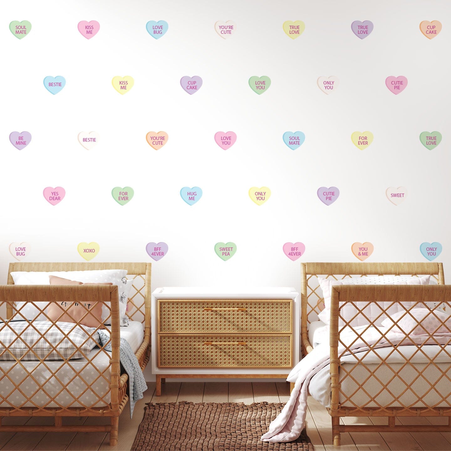 Conversation Heart Wall Decals Decals Urbanwalls