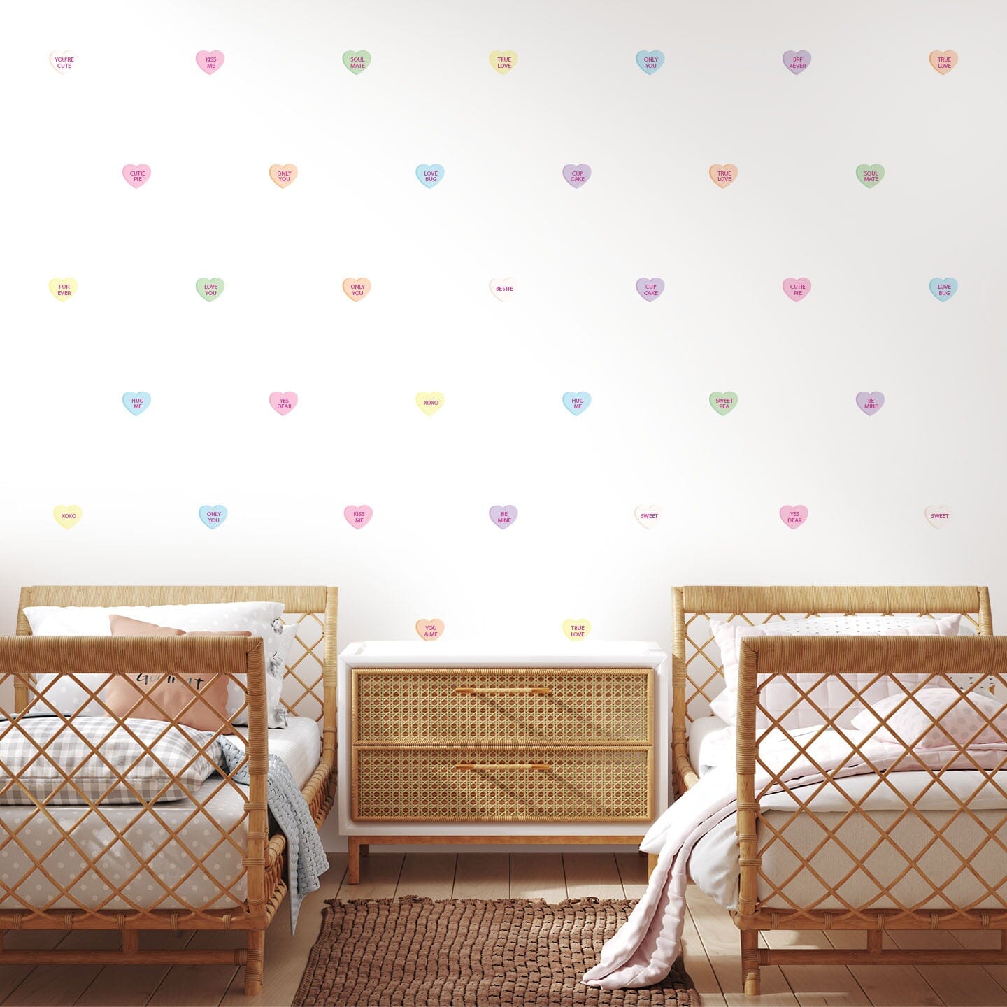 Conversation Heart Wall Decals Decals Urbanwalls
