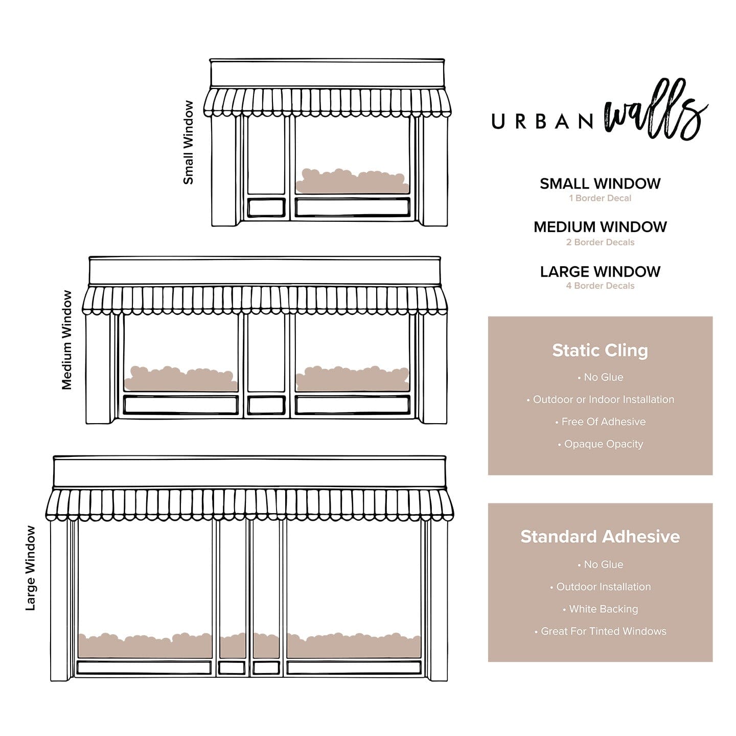 Conversation Heart Window Decals Decals Urbanwalls