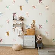 Coquette Bow Wall Decals Decals Urbanwalls Standard Wall Full Order Colorful