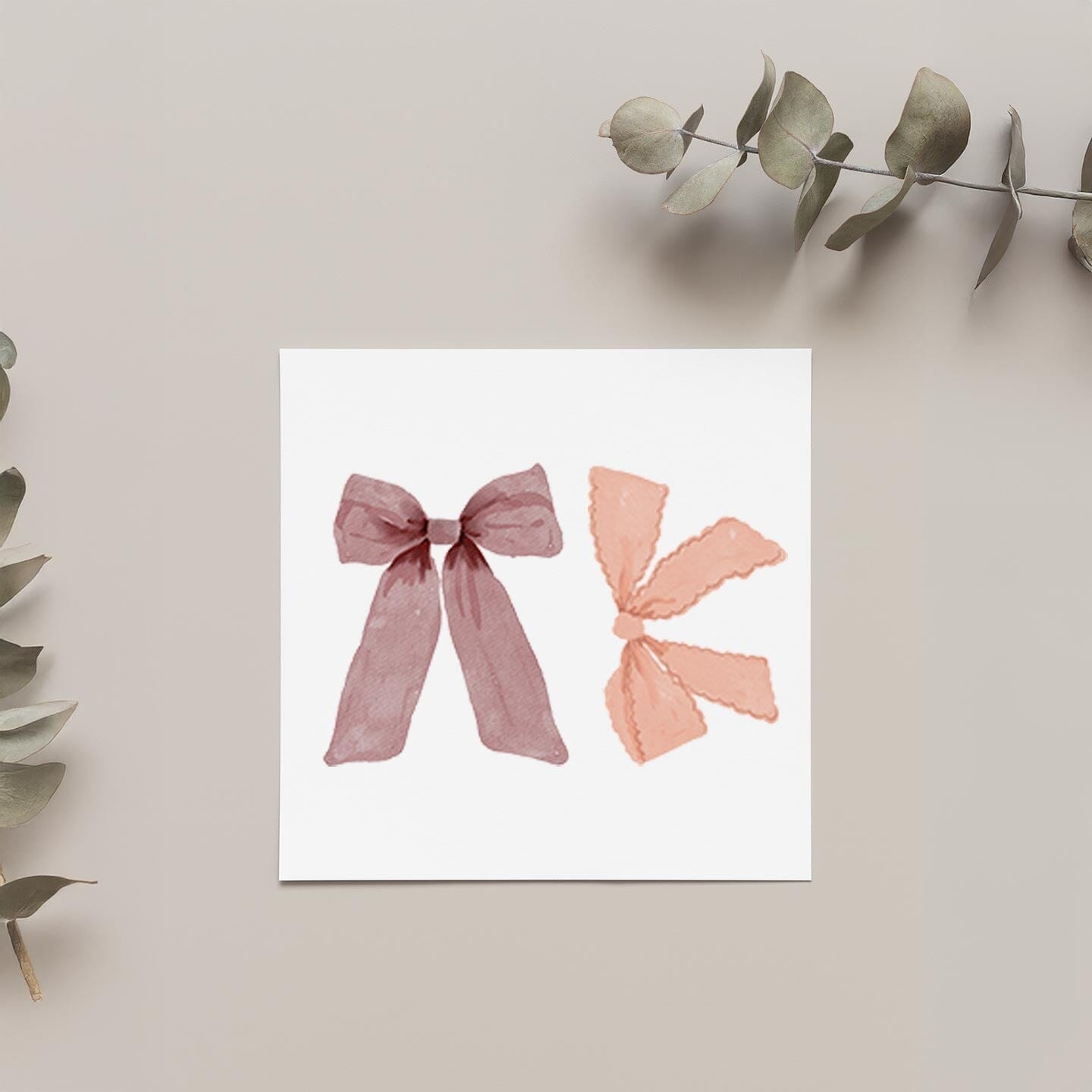 Coquette Bow Wall Decals Decals Urbanwalls Standard Wall Sample Colorful