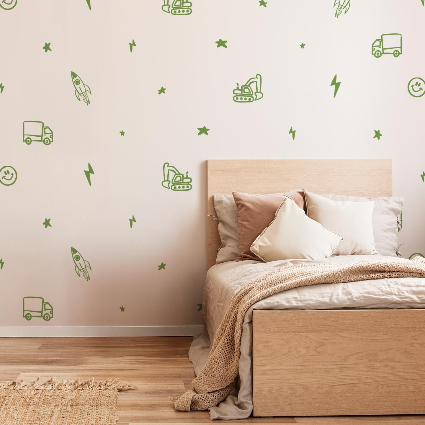 Cosmic Adventure Wall Decals Decals Ginger Hamilton Lime Green
