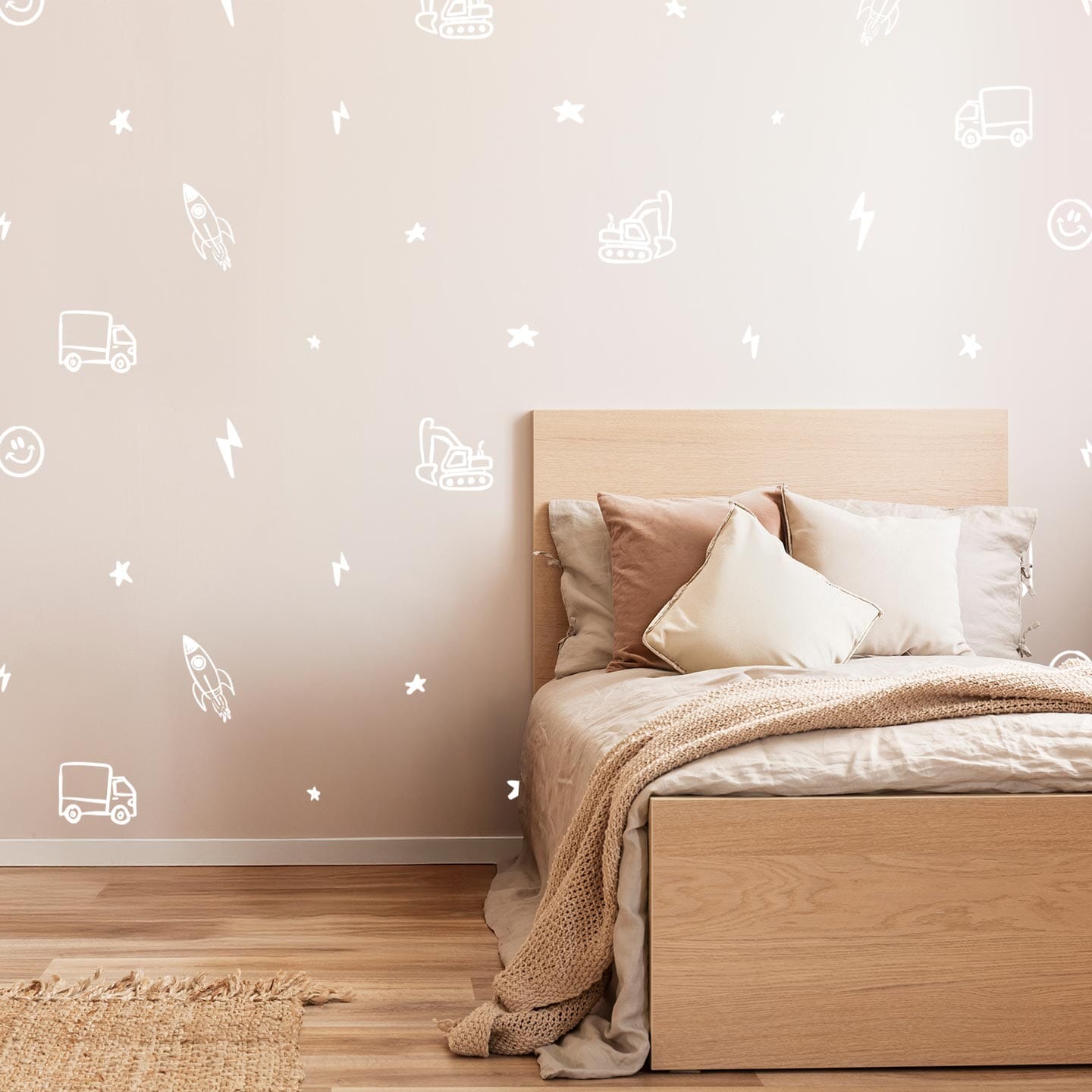 Cosmic Adventure Wall Decals Decals Ginger Hamilton White
