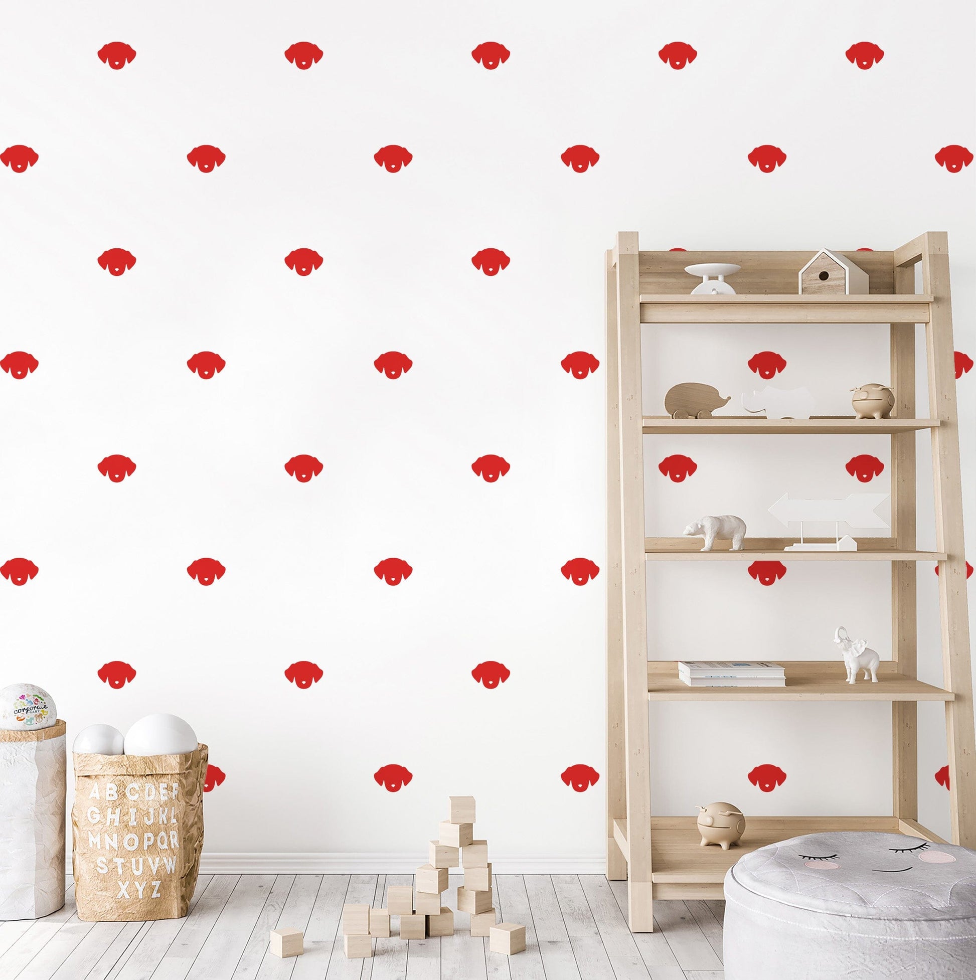 Dog Wall Decals Decals Urbanwalls Red