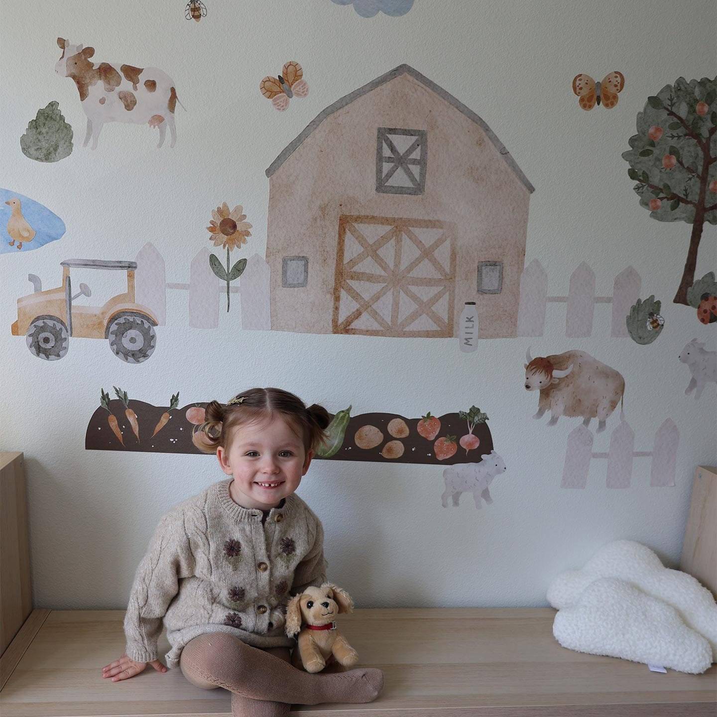 Custom Nursery Wall Decal - Baby Bear Animal Series Decor Sticker - View #2