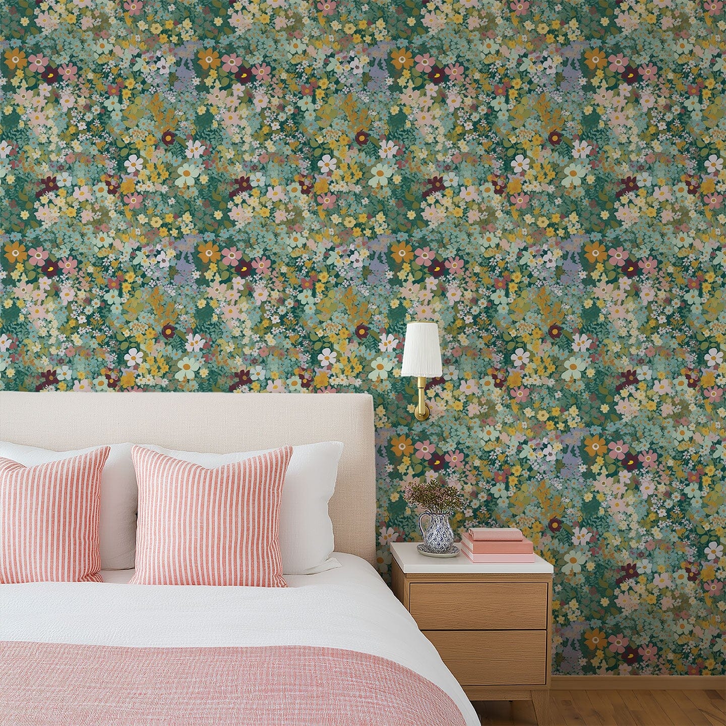 Floral Kaleidoscope Wallpaper Wallpaper Urbanwalls