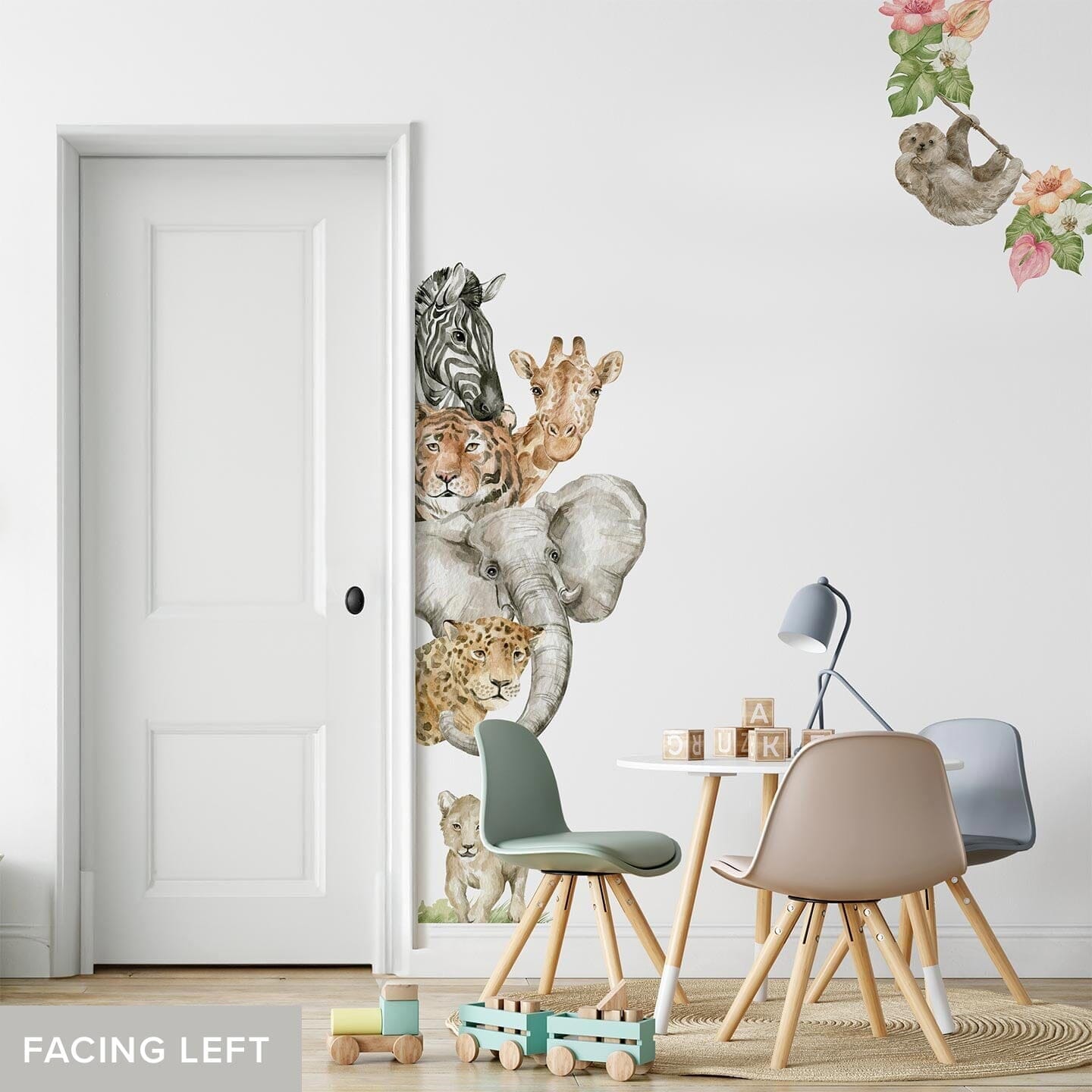 Jungle Animal Door Decal Decals Urbanwalls