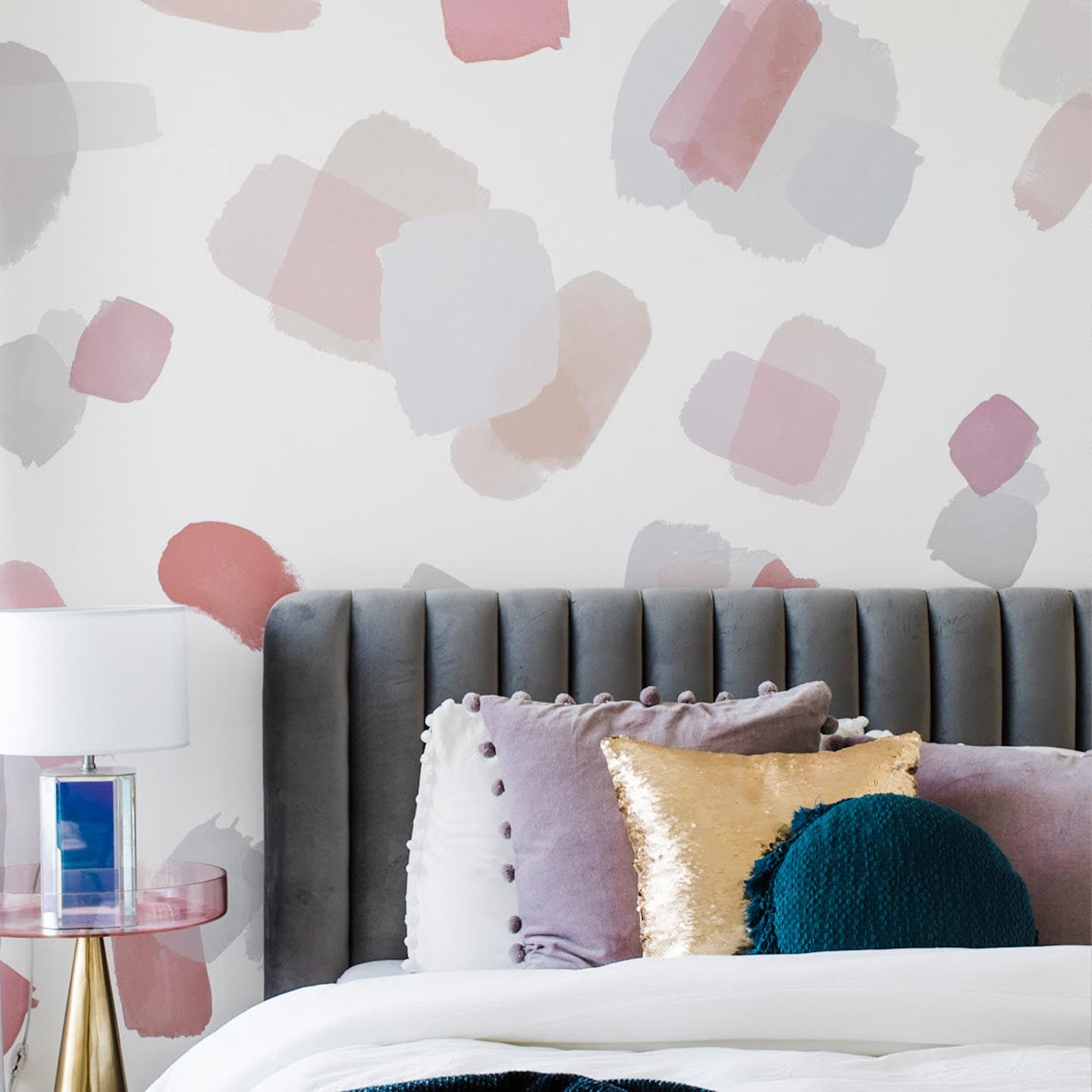 Large Pink Brush Stroke Wall Decals Decals Urbanwalls