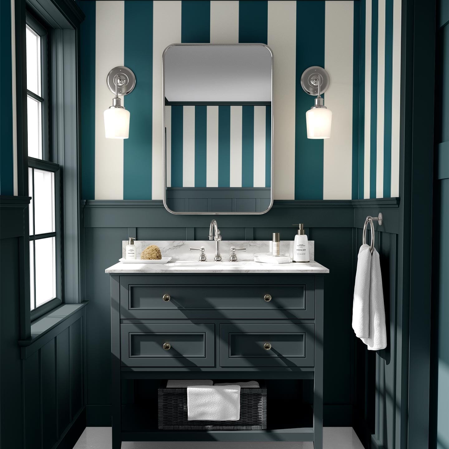 Large Stripe Wallpaper Wallpaper Monika Hibbs