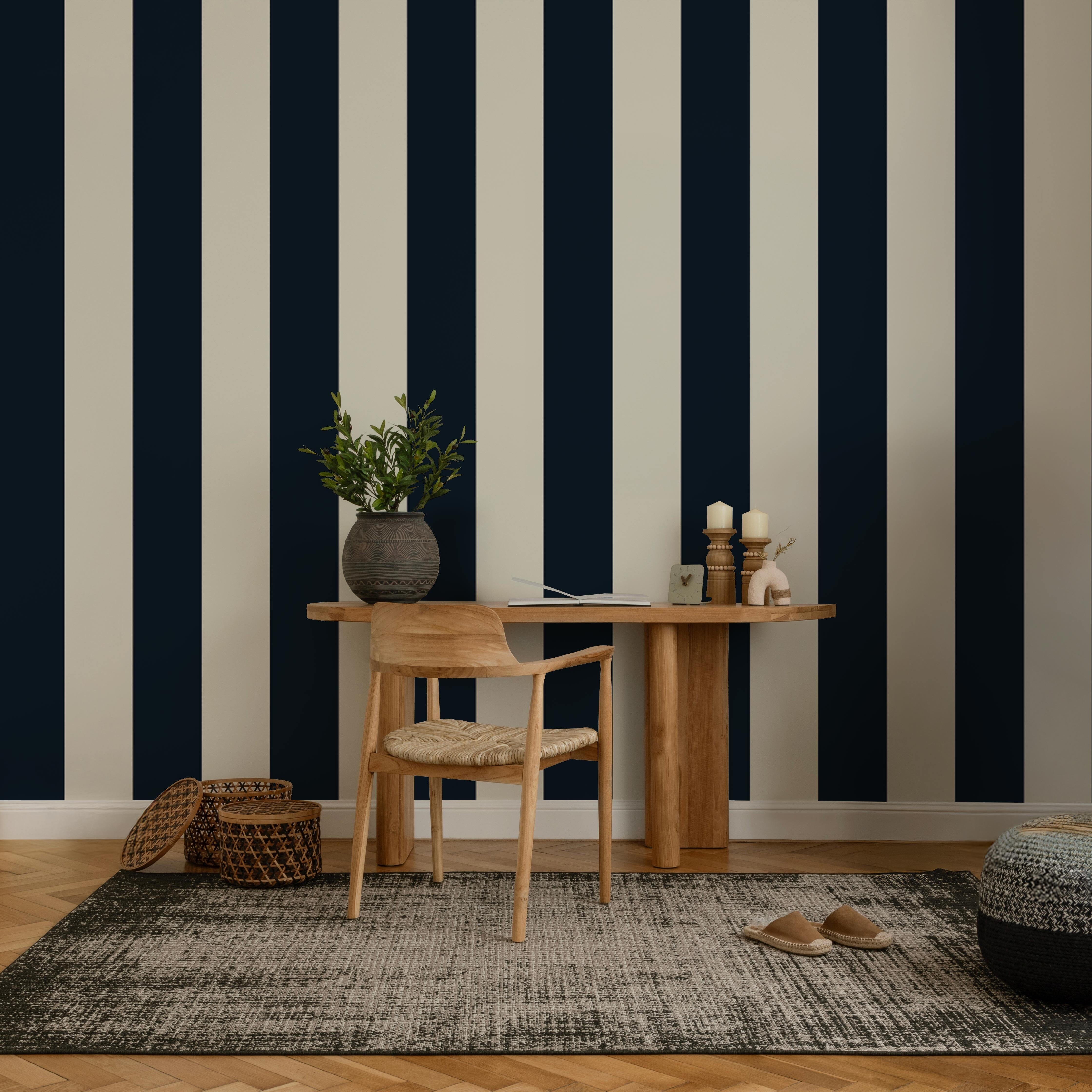 Large Stripe Wallpaper Wallpaper Monika Hibbs