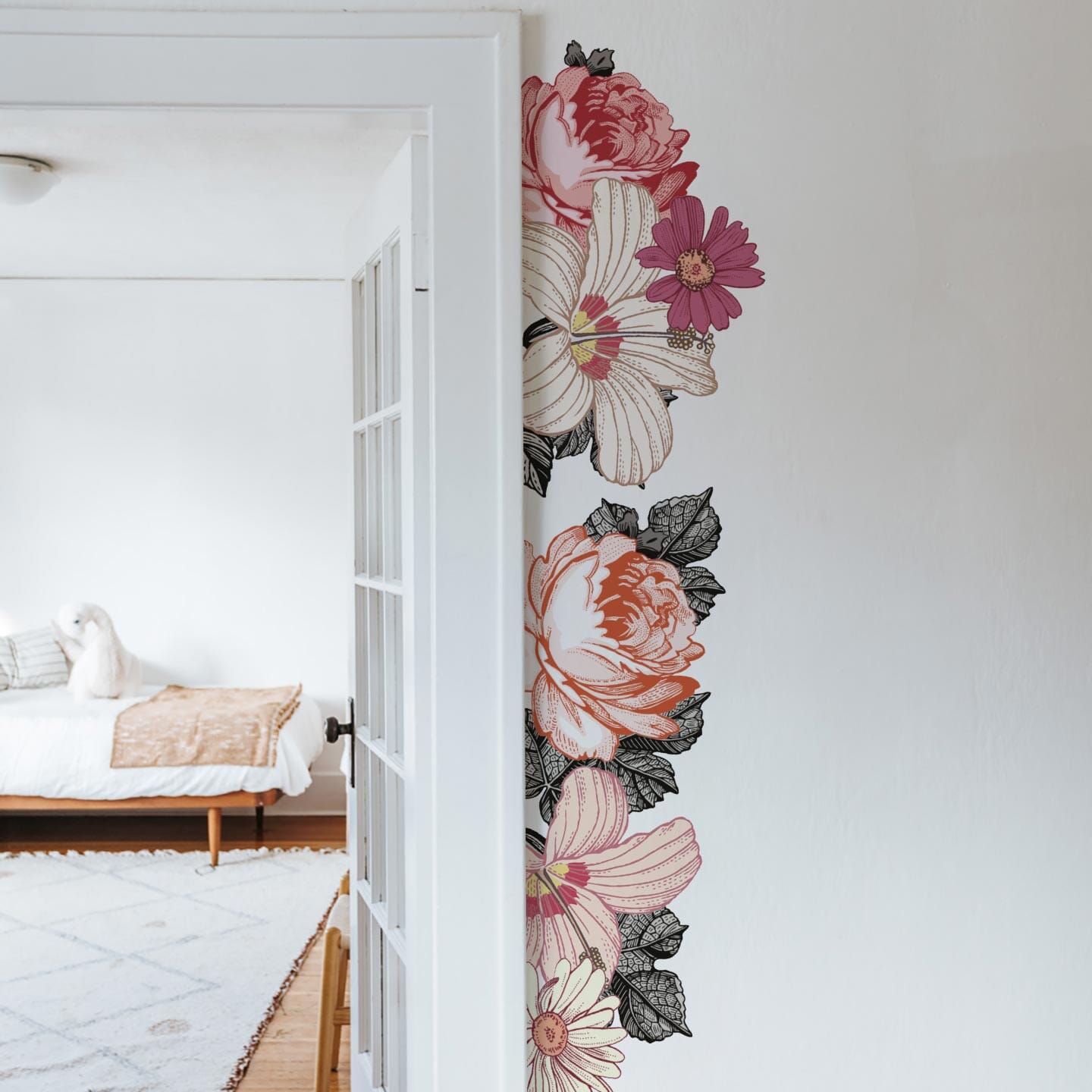 Prairie Floral Wall Decals Decals Urbanwalls Standard Wall Rose Quarter Order
