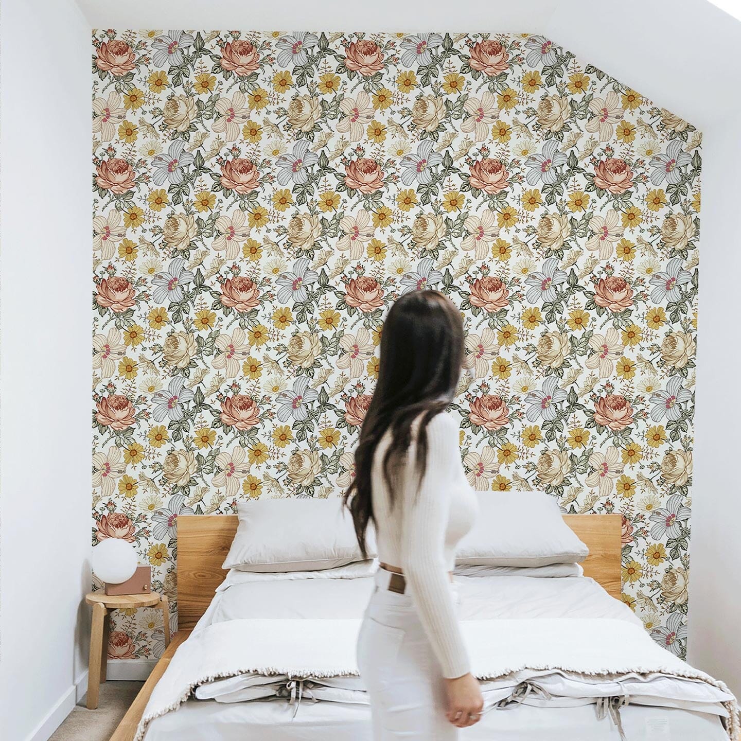 Prairie Floral Wallpaper Wallpaper Urbanwalls