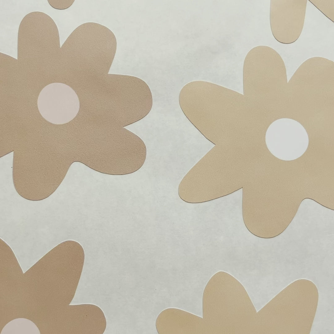 Load video: Retro Whimsy Daisy Wall Decals