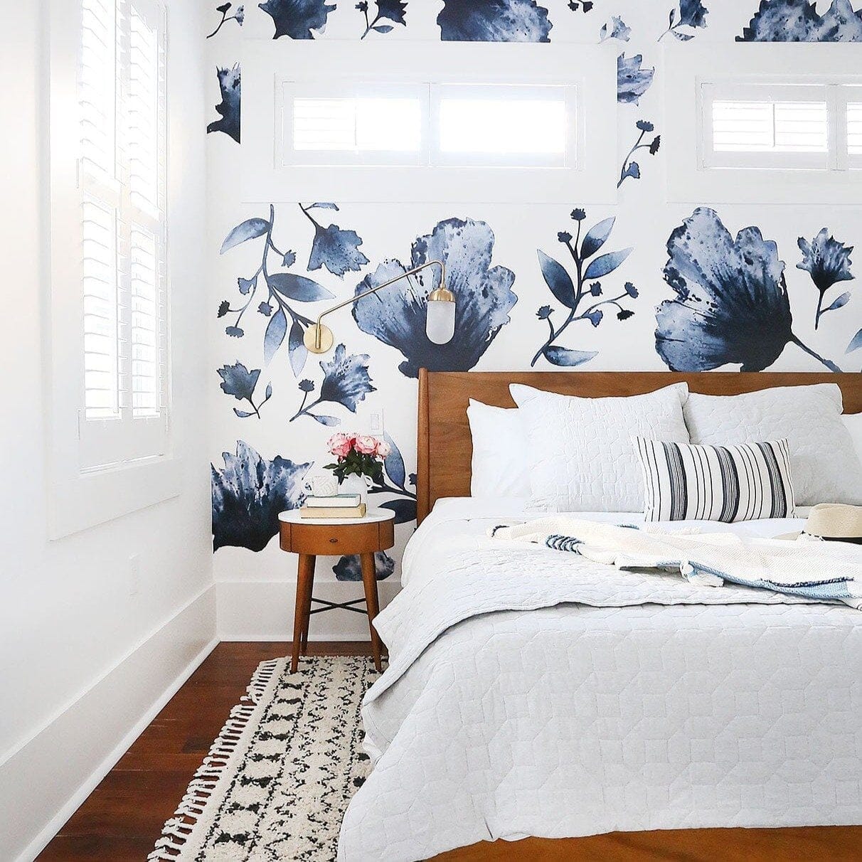 Sale - Water and Ink Floral Wall Decals - Purple Tones Decals Urbanwalls
