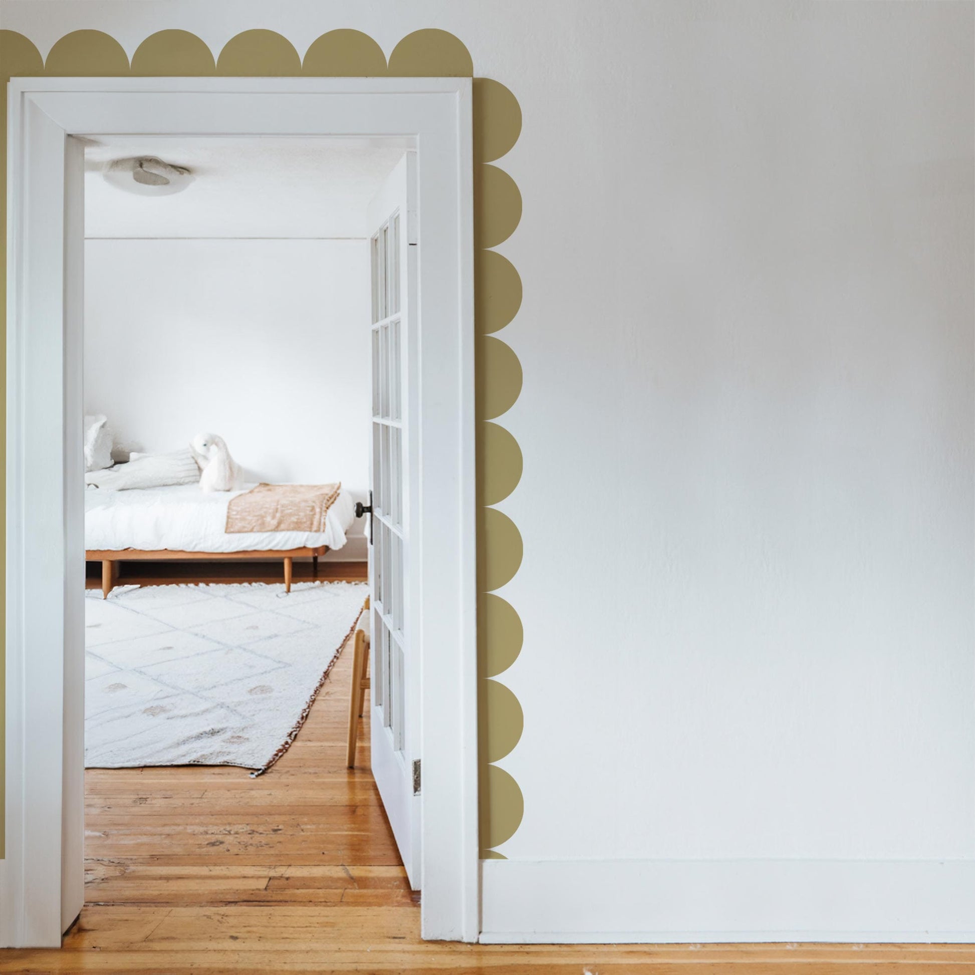 Scalloped Border Wall Decal Decals Urbanwalls Large Gold