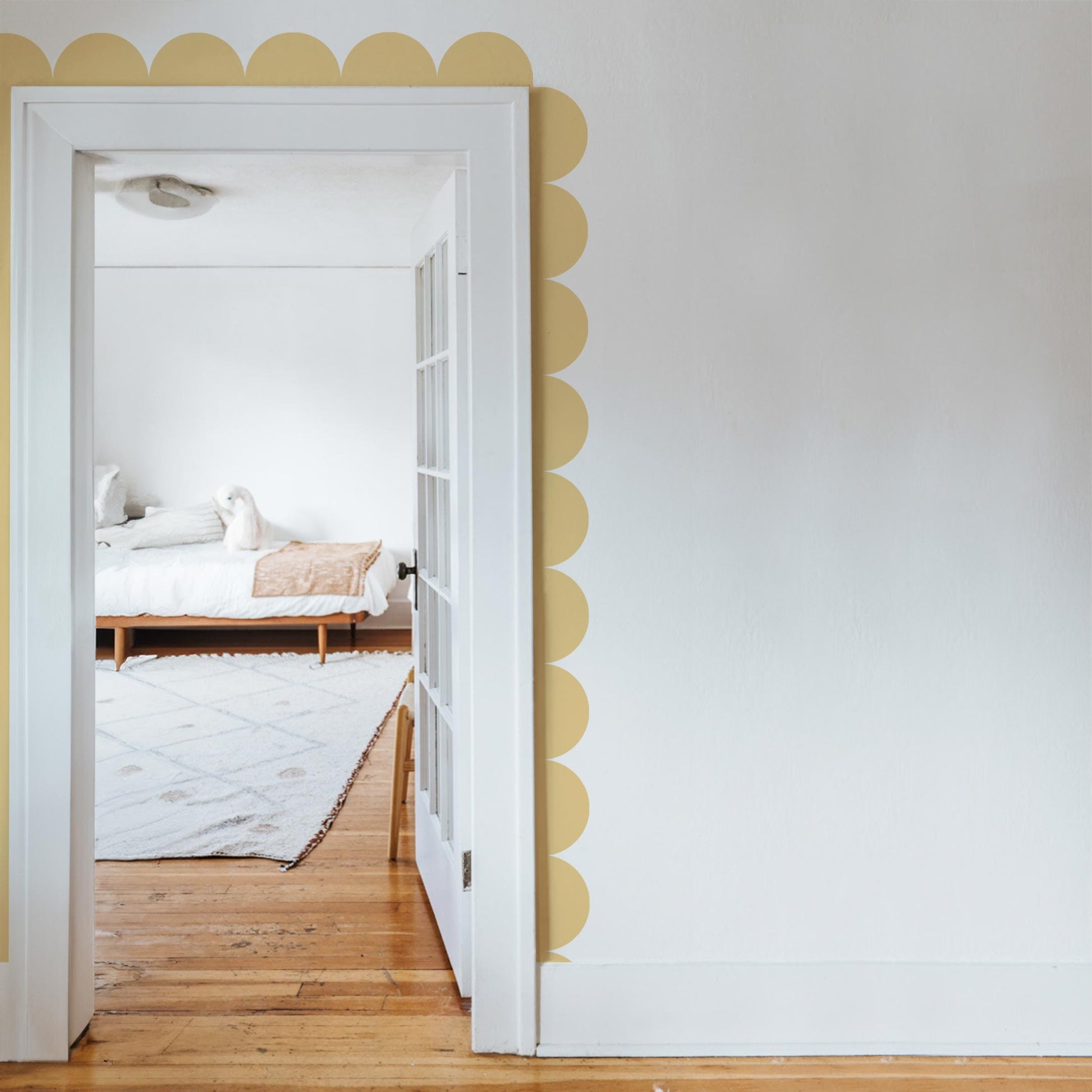 Scalloped Border Wall Decal Decals Urbanwalls Large Maize