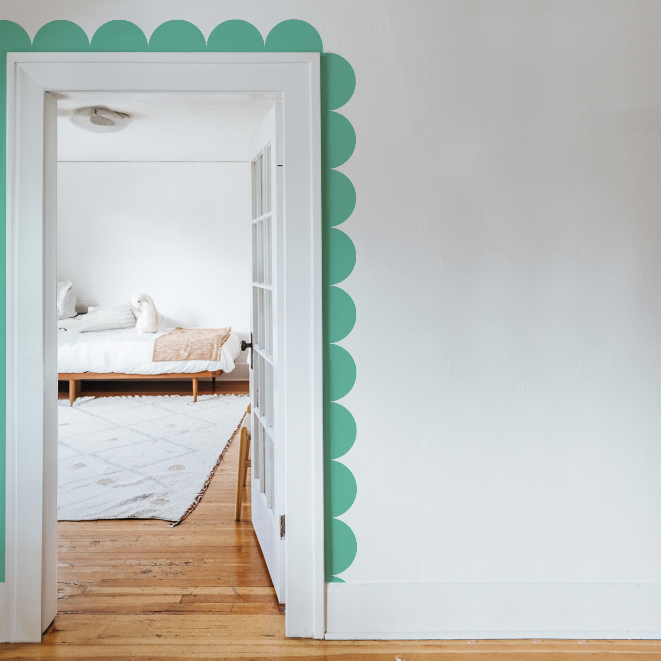 Scalloped Border Wall Decal Decals Urbanwalls Large Mint