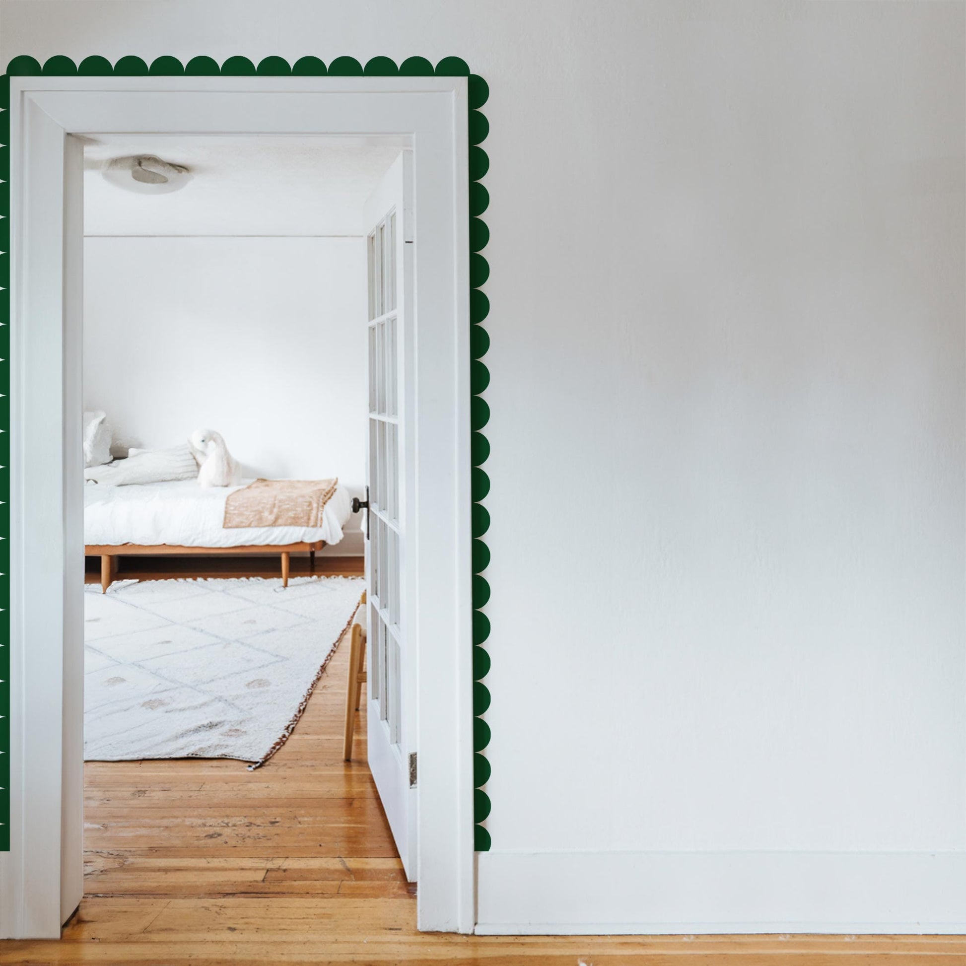 Scalloped Border Wall Decal Decals Urbanwalls Small Dark Green