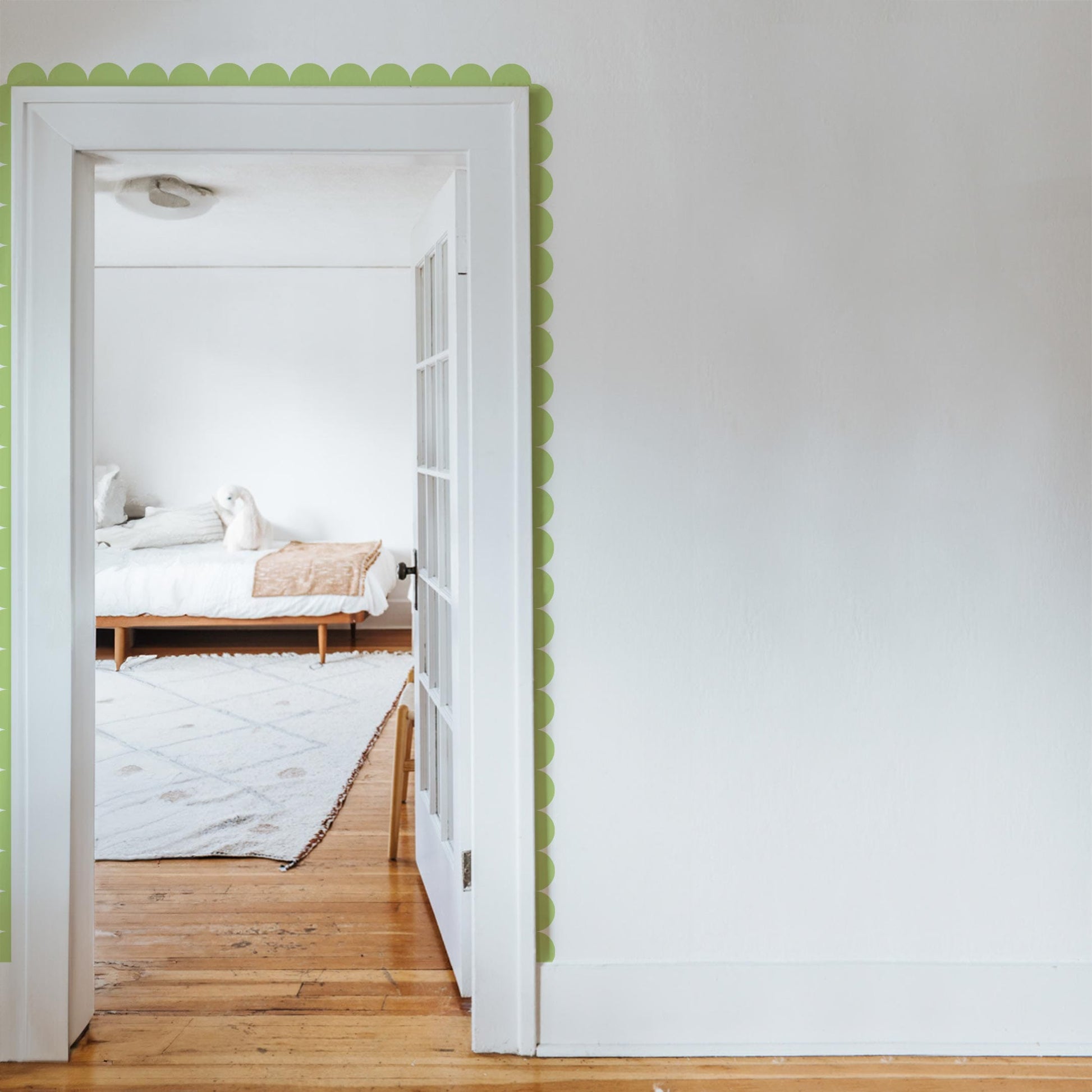 Scalloped Border Wall Decal Decals Urbanwalls Small Key Lime Green