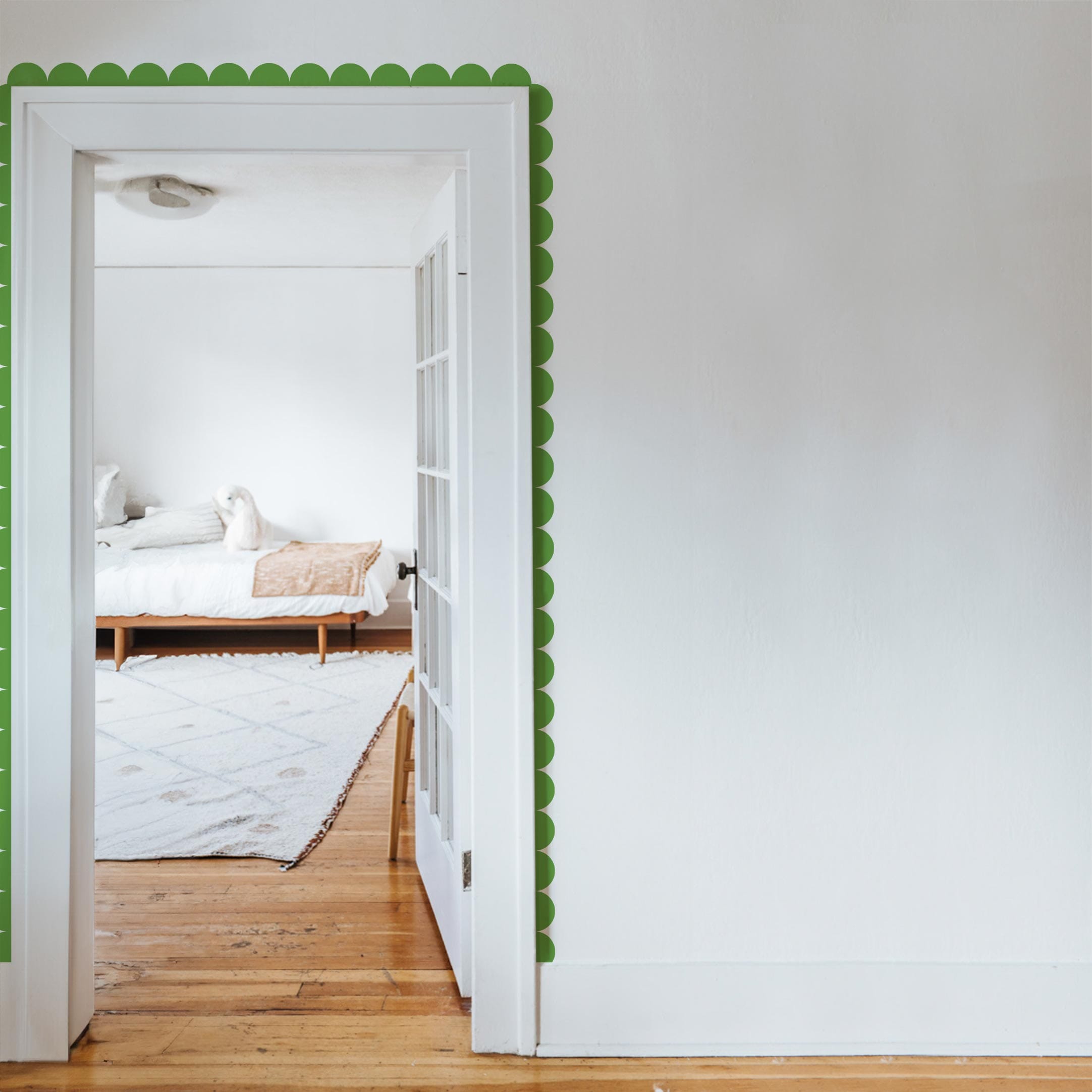 Scalloped Border Wall Decal Decals Urbanwalls Small Lime Green