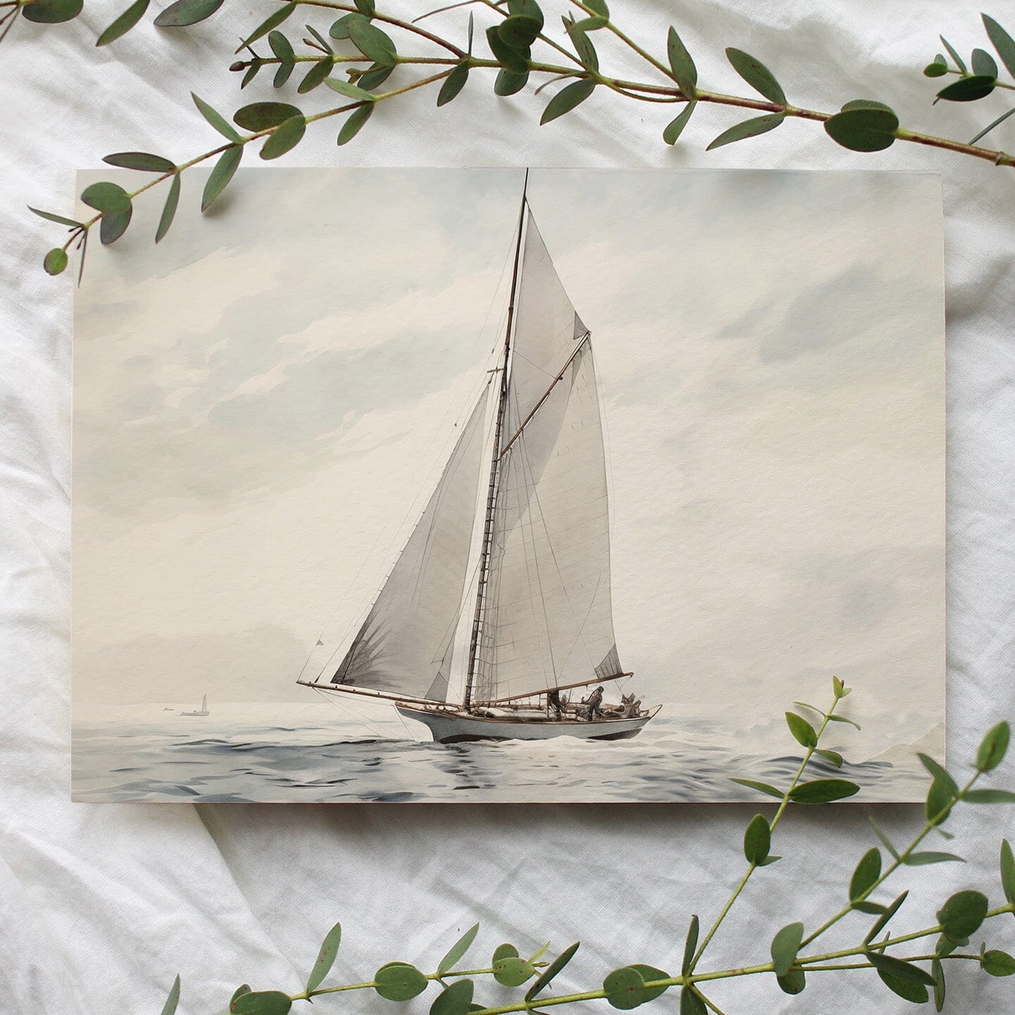 Setting Sail Wall Mural Murals Urbanwalls Standard Wall Sample Cream