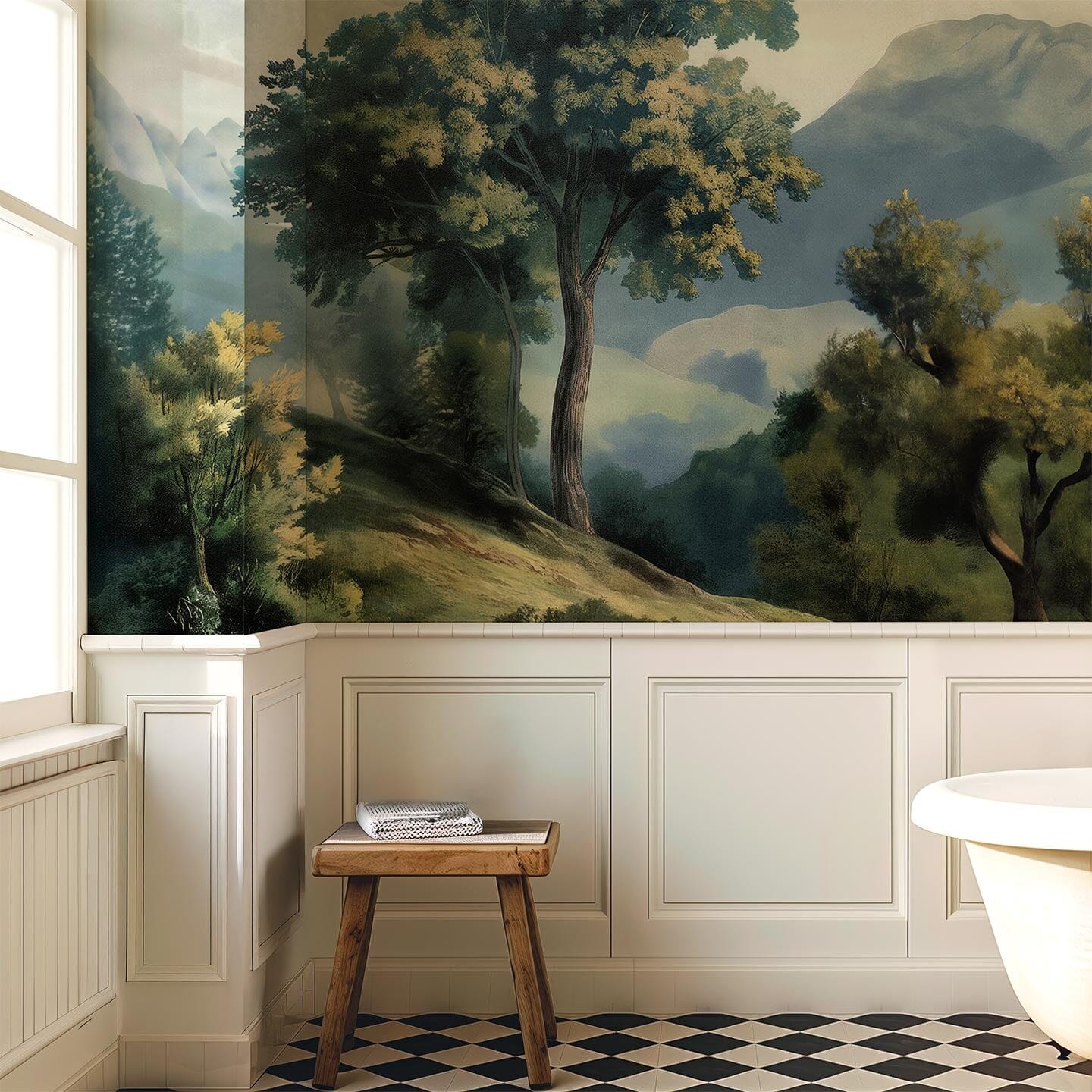 Tuscan Landscape Wall Mural Murals Kristen Forgione