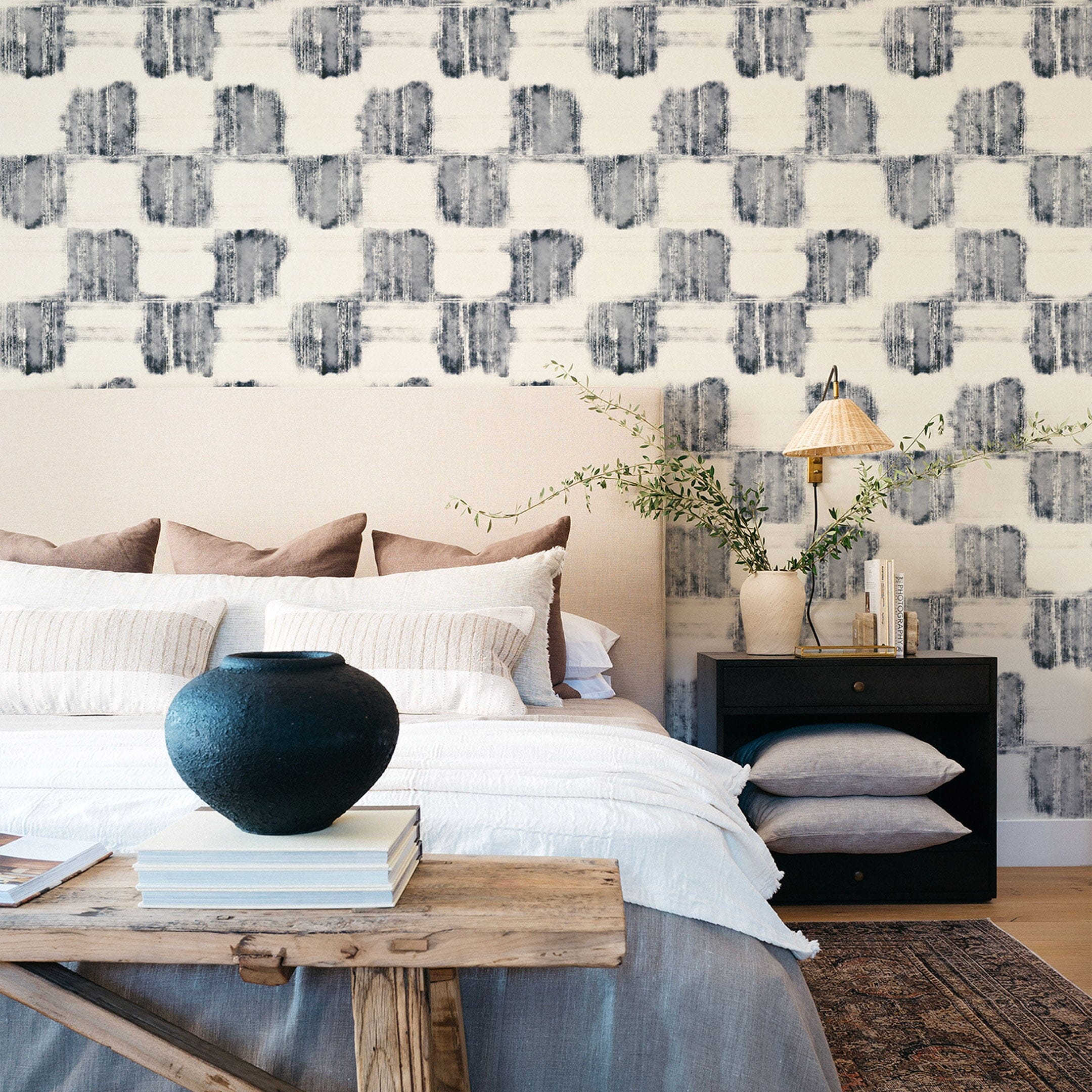 Watercolor Checker Wallpaper Wallpaper Kristen Forgione