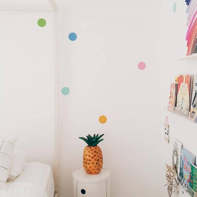 3 Inch Rainbow Confetti Dot Wall Decals Decals Urbanwalls
