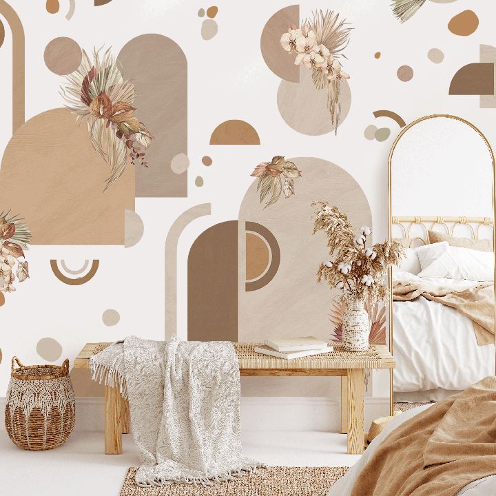 Abstract Bohemian Palms Wall Decals Decals Urbanwalls Standard Wall Full Order