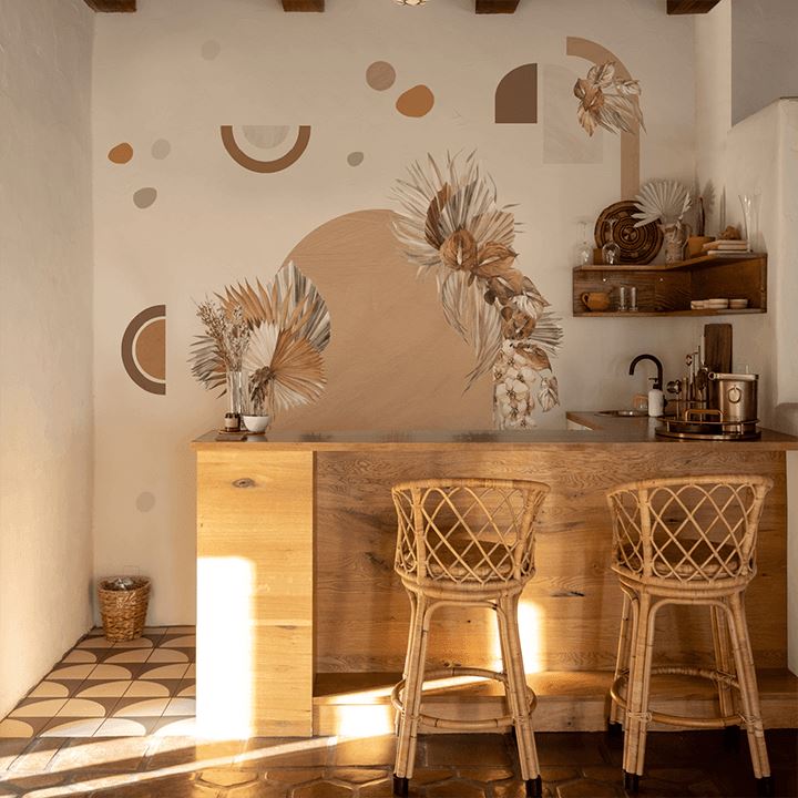 Abstract Bohemian Palms Wall Decals Decals Urbanwalls Standard Wall Reduced Order
