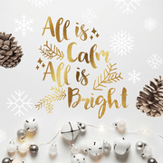 All Is Calm Wall Decal Decals Urbanwalls Gold (Metallic)