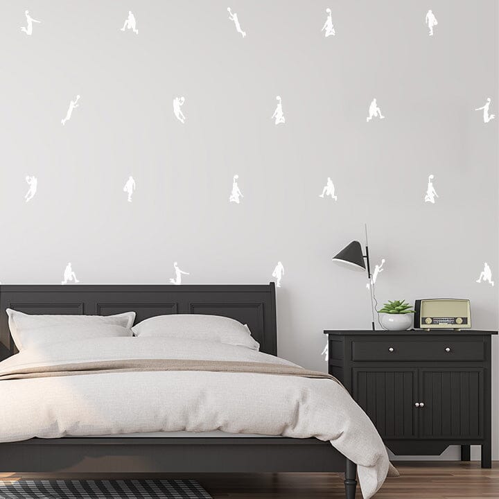 Basketball Wall Decals Decals Urbanwalls White