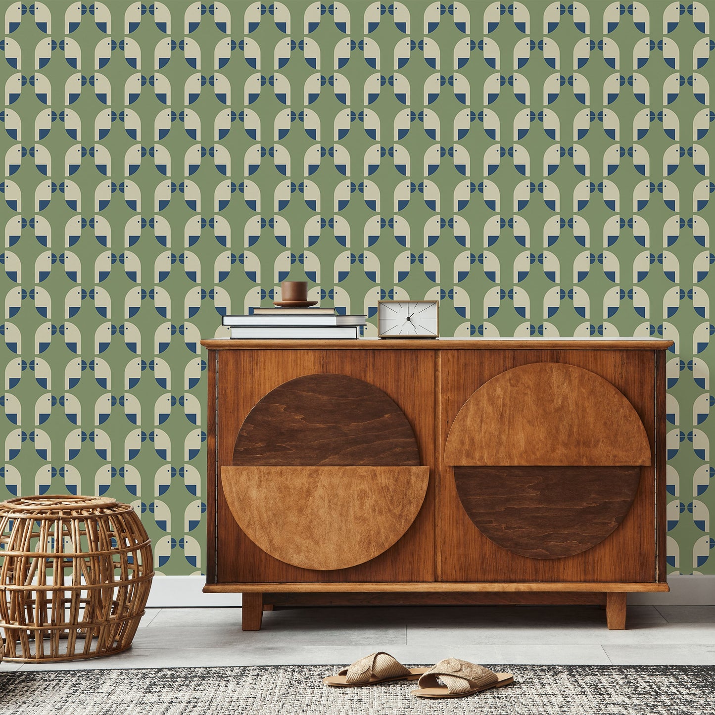 Birds of a Feather Wallpaper Wallpaper Sunny Circle Studio