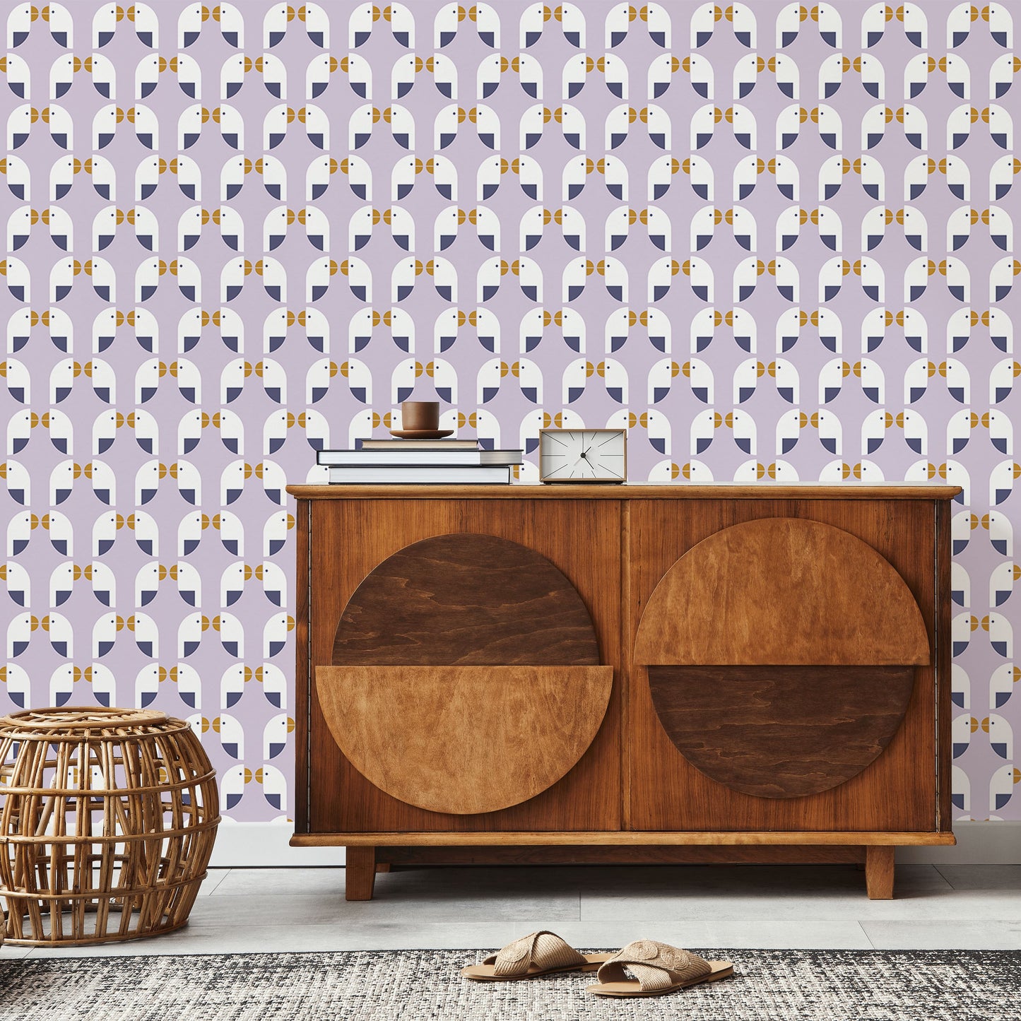 Birds of a Feather Wallpaper Wallpaper Sunny Circle Studio