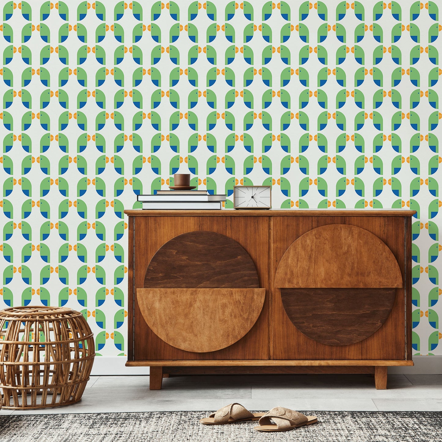 Birds of a Feather Wallpaper Wallpaper Sunny Circle Studio