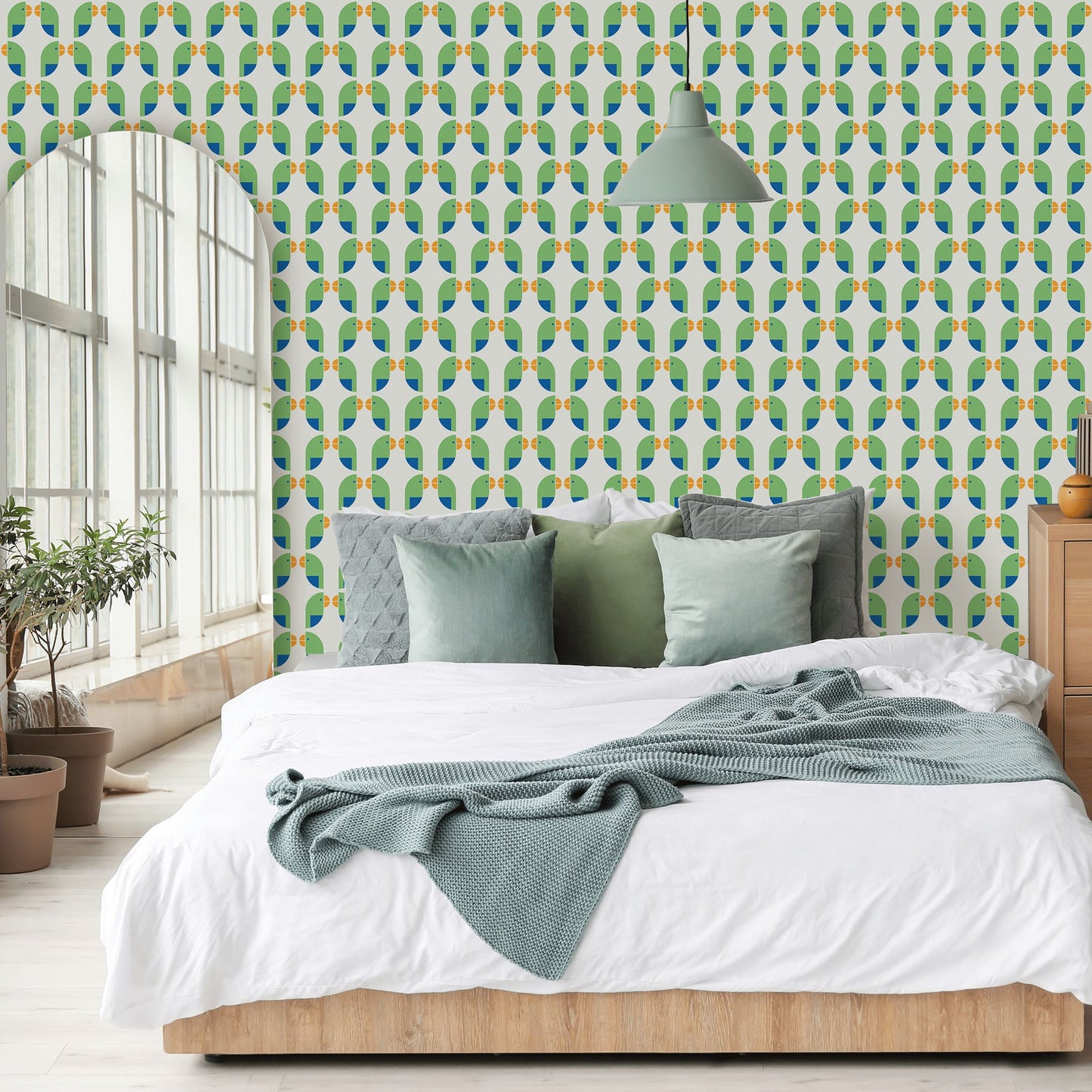 Birds of a Feather Wallpaper Wallpaper Sunny Circle Studio