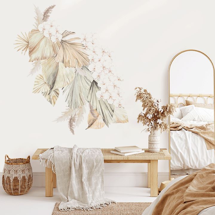 Bohemian Palm Wall Decal Clusters Decals Urbanwalls Textured Wall Half Order