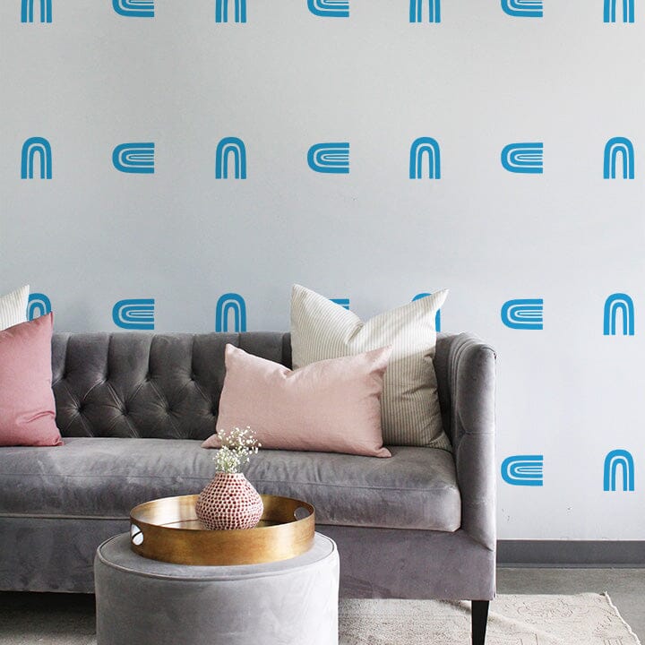 Bohemian Rainbows Wall Decals Decals Urbanwalls Blue
