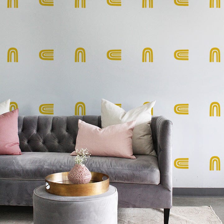 Bohemian Rainbows Wall Decals Decals Urbanwalls Signal Yellow