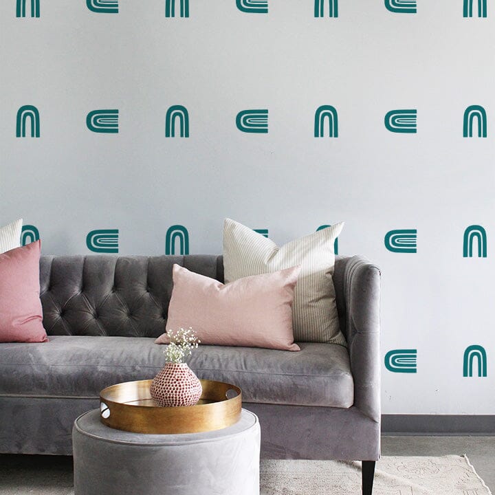 Bohemian Rainbows Wall Decals Decals Urbanwalls Turquoise