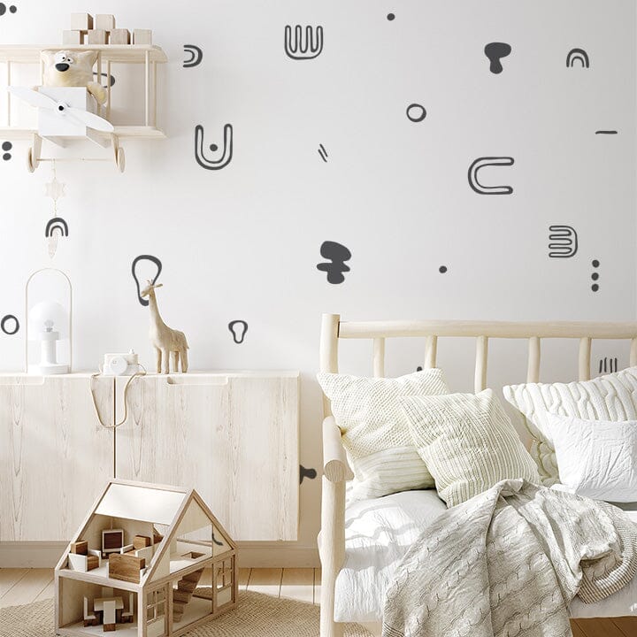 Bohemian Rhythms Wall Decals Decals Urbanwalls Grey
