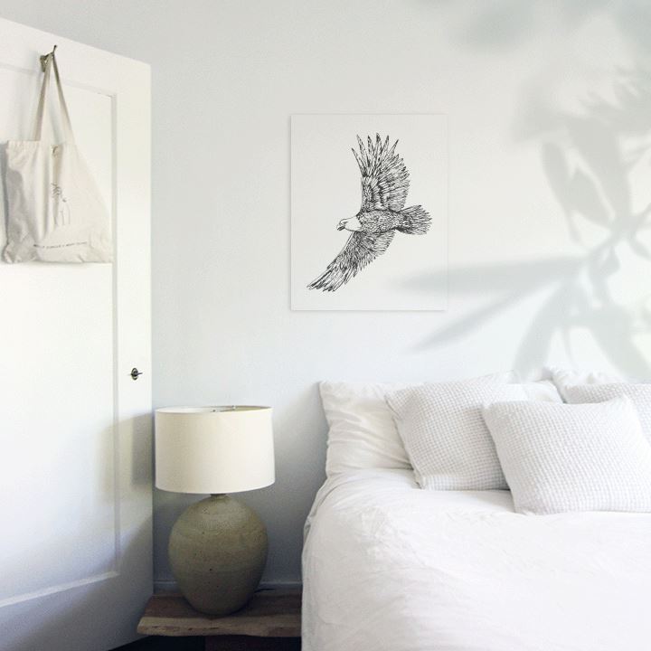 Brave Heart Art Print Prints Urbanwalls Adhesive Canvas 8" x 10"