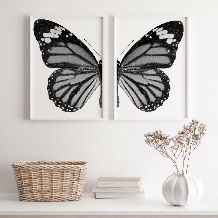 Butterfly Right Art Print Prints Urbanwalls